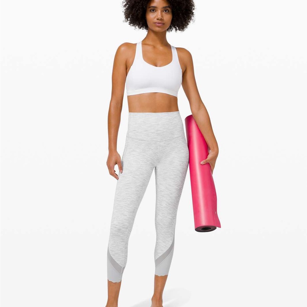 Lululemon Wunder Under Crop High-Rise *Roll Down Scallop Full-On Luxtreme